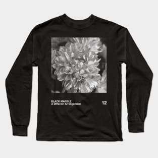 Black Marble / Minimalist Pantone Graphic Long Sleeve T-Shirt